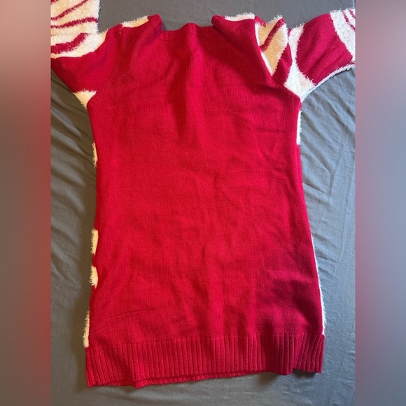 32 Degrees Red and White Crew Neck Sweater with Festive Design Christmas - Picture 8 of 8
